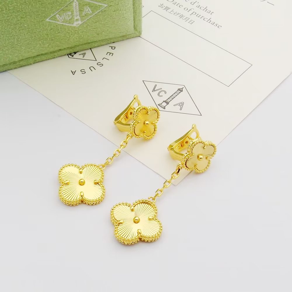 18K Van Cleef & Arpels Magic Alhambra Earclips Earrings