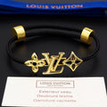 18K Louis Vuitton Monogram Black Gold Bracelet