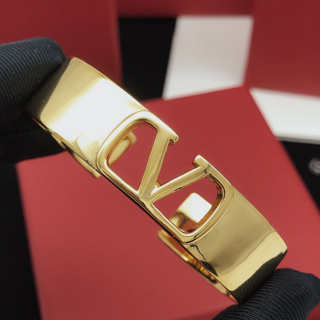 18K Valentino Vlogo Cuff Bracelet