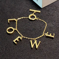 18K Loewe Anagram Letter Bracelet