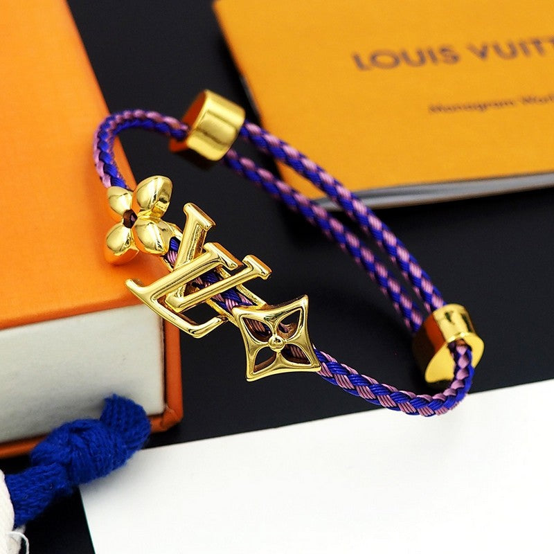 18K Louis Vuitton Monogram Purple Gold Bracelet