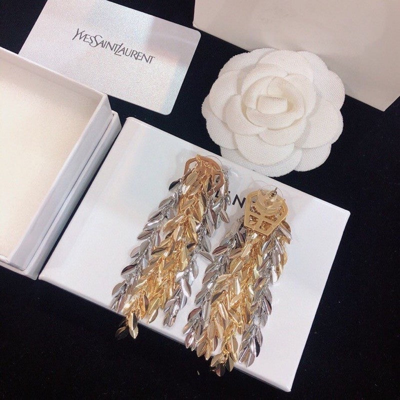 18K YSL Gold Earrings