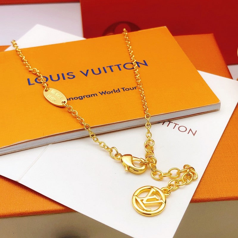 18K Louis Vuitton Iconic Red Logo Necklace