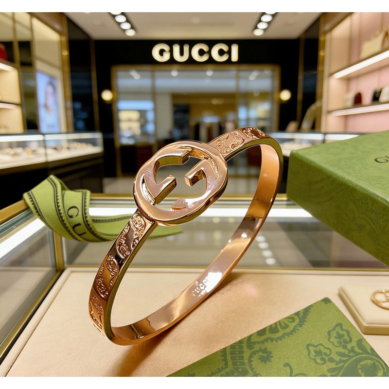 18K Gucci Interlocking G Gold Bracelet