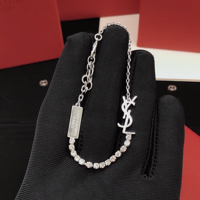 18K YSL Diamond Chain Bracelet