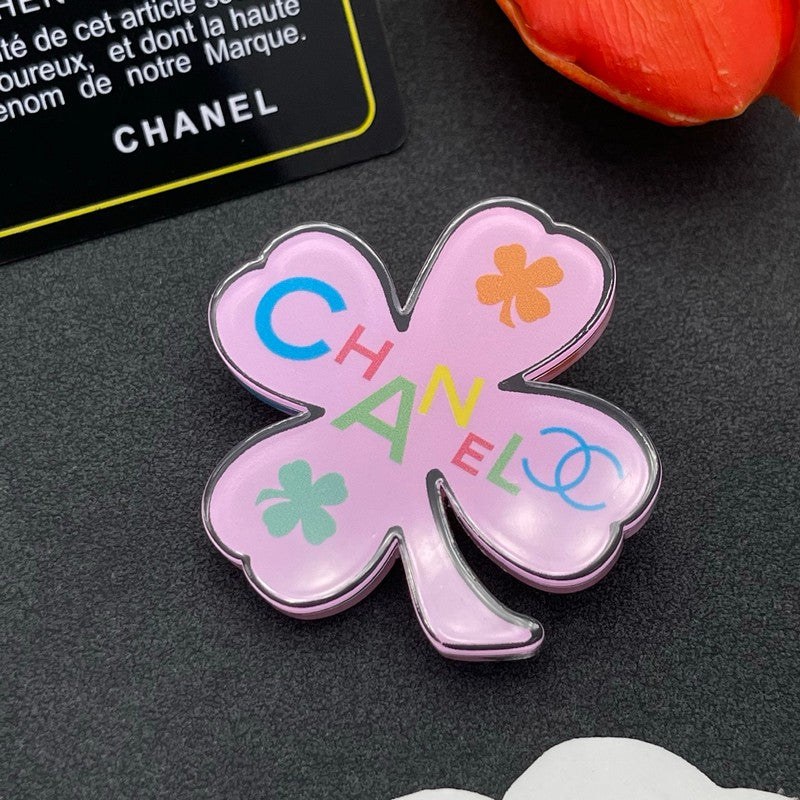 18K Chanel Color Flower Brooch