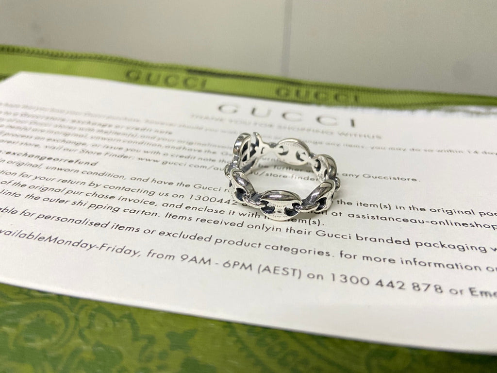Gucci Interlocking G Chain Ring