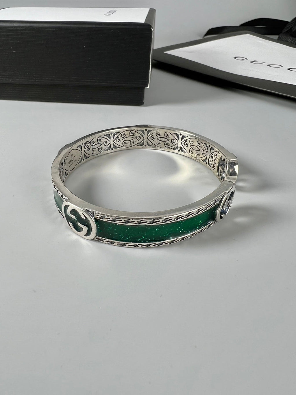 Gucci Interlocking G Bangle Wide Bracelet