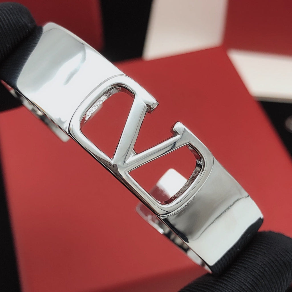 18K Valentino Vlogo Cuff Bracelet
