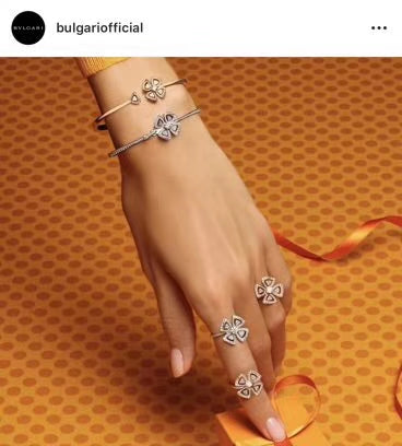 18K BVLGARI BV Fiorever Pave Diamond Bracelet