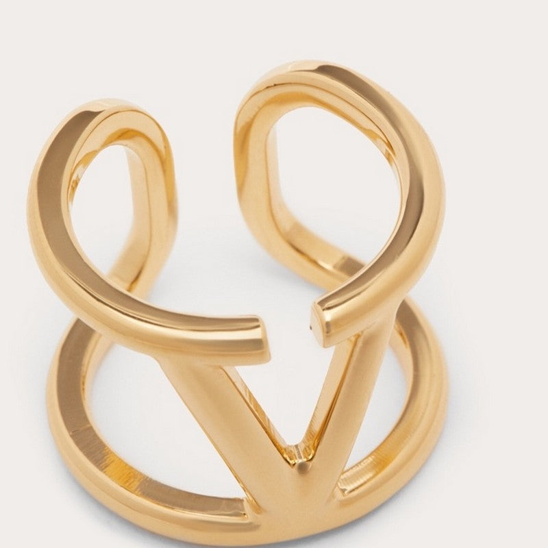 18K Valentino VLogo Signature Gold Ring