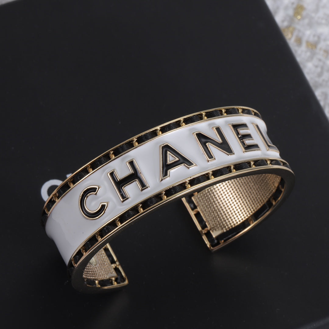 18K Chanel White Cuff Bracelet