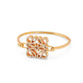 18K Loewe Anagram Pave Anagram Open Bracelet