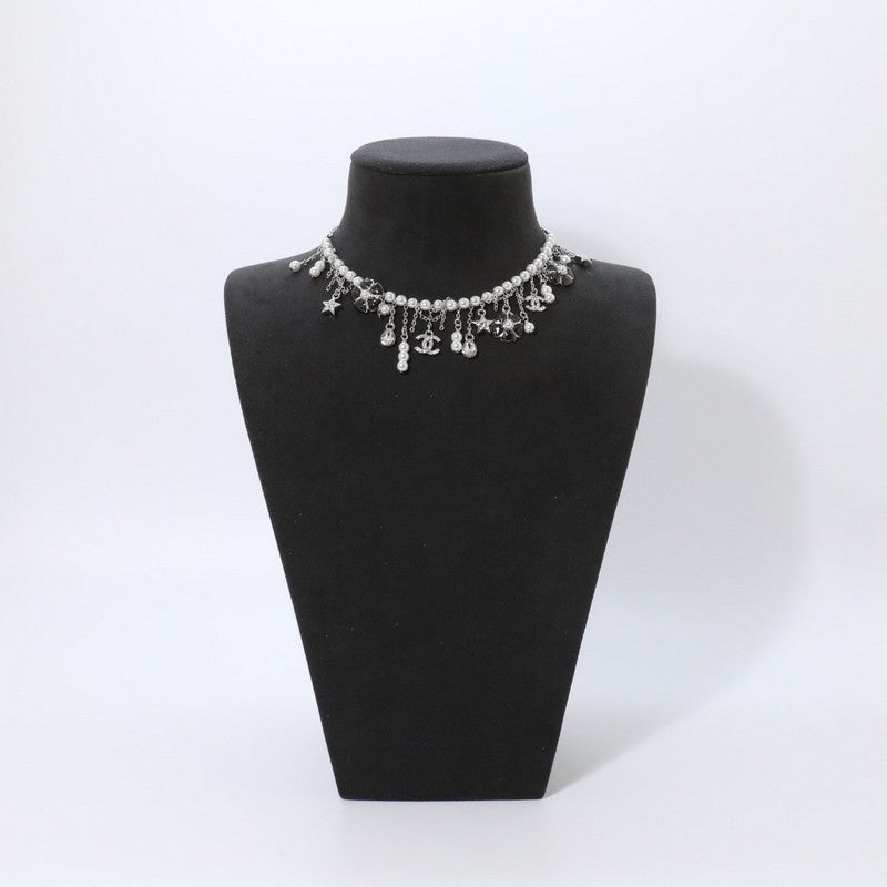 18K Chanel Camellia Pearl Chain Necklace