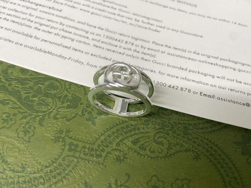 Gucci Interlocking G Wide Open Ring