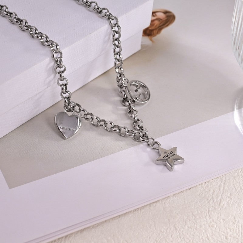 18K Gucci Star Chain Necklace