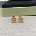 18K Van Cleef & Arpels Vintage Alhambra Diamonds Earrings
