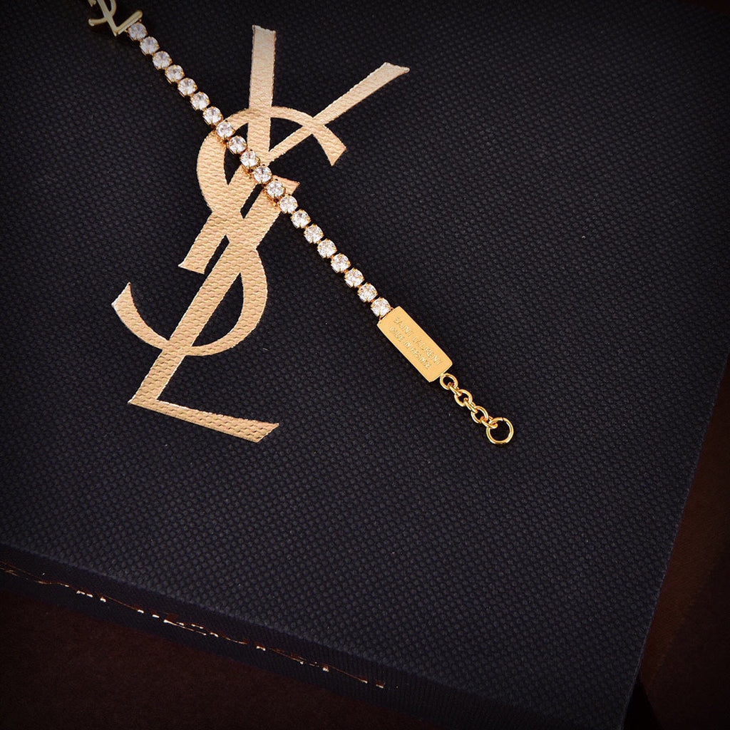 18K YSL Diamond Chain Bracelet