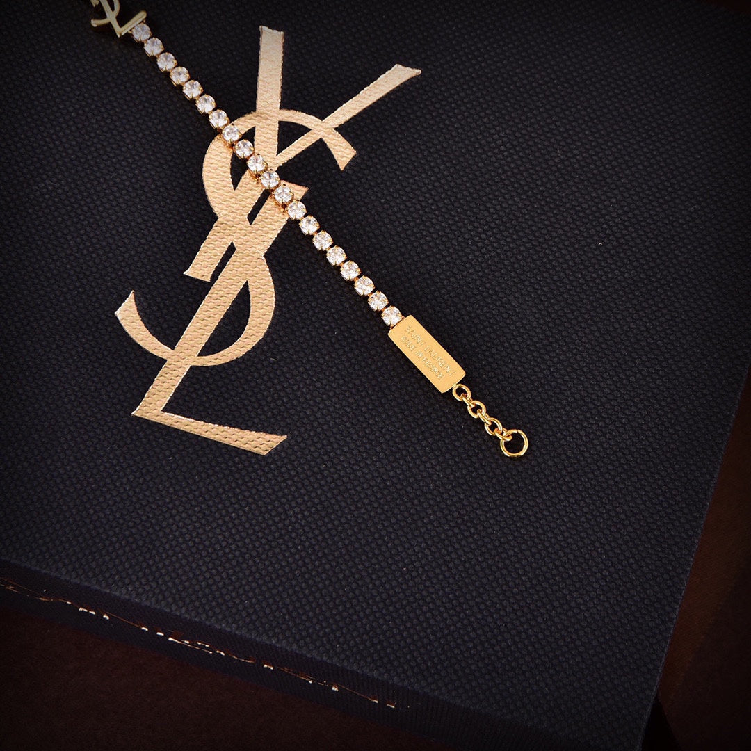 18K YSL Diamond Chain Bracelet