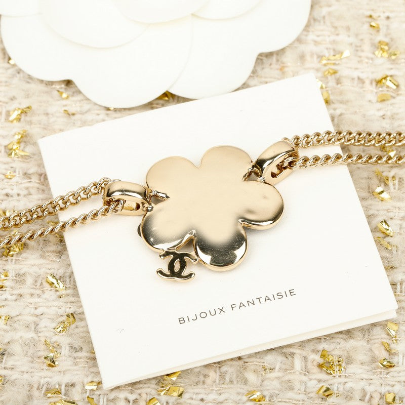 18K Chanel 26A Blue Flower Necklace