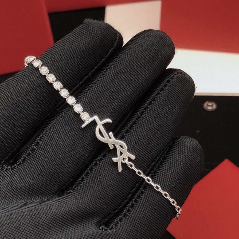 18K YSL Diamond Chain Bracelet