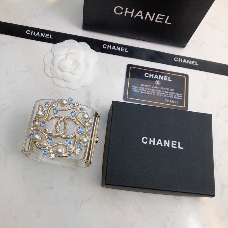 18K Chanel Transparent Cuff Bracelet