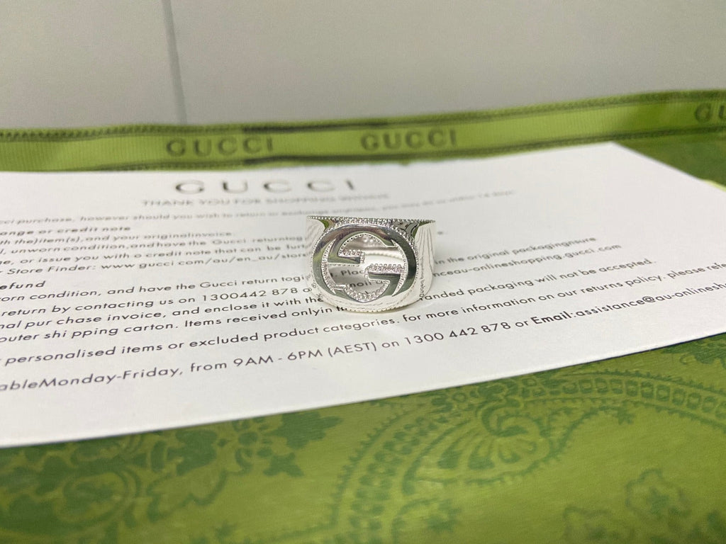 Gucci Interlocking G Wide Ring