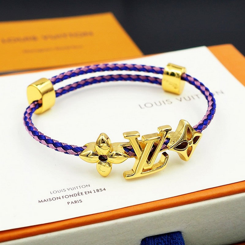 18K Louis Vuitton Monogram Purple Gold Bracelet