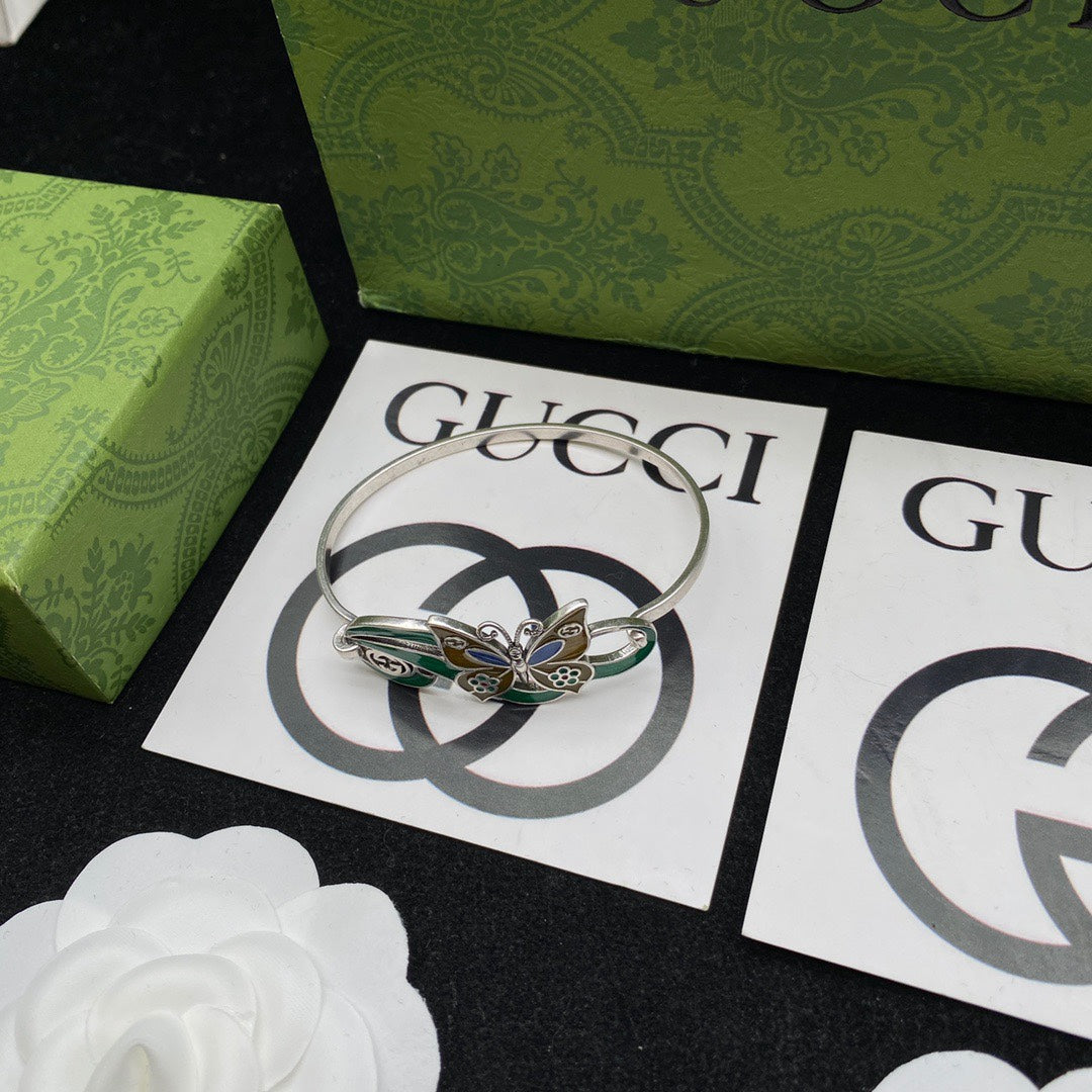 Gucci Interlocking G & Butterfly Bracelet