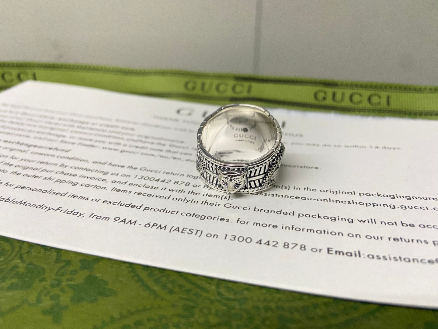 Gucci Garden Snake Interlocking G Ring