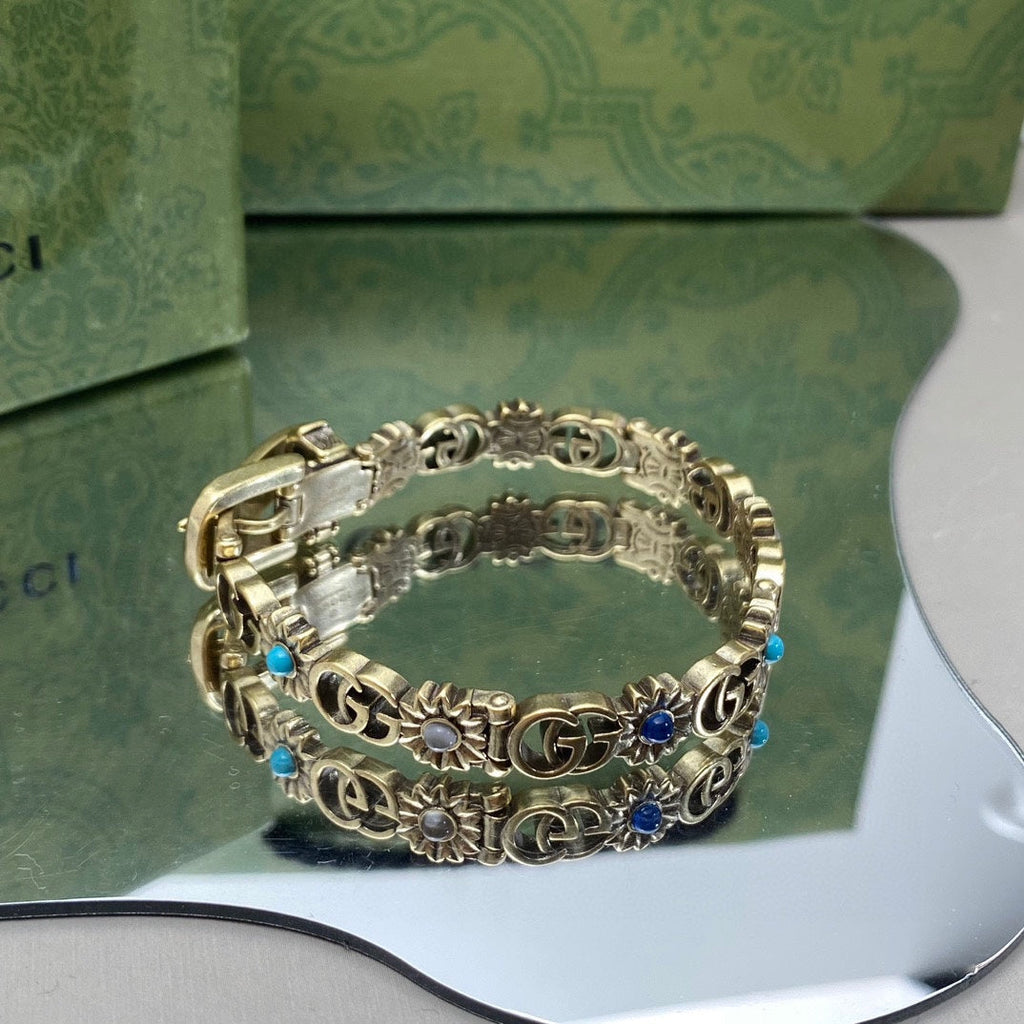 18K Gucci Flowers Bracelet