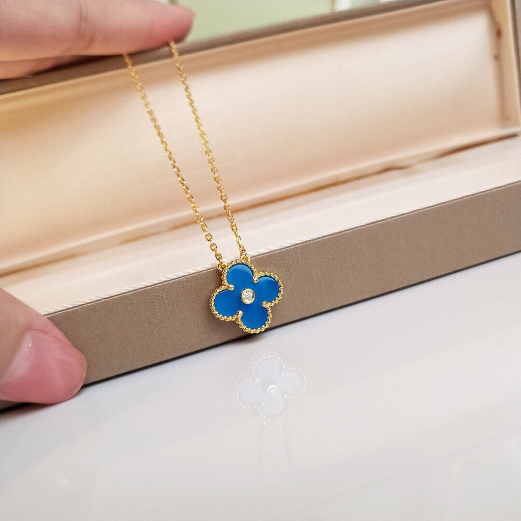18K Van Cleef & Arpels Vintage Alhambra Agent Clover Necklace