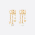 18K Dior Tribales Star Pearl Earrings