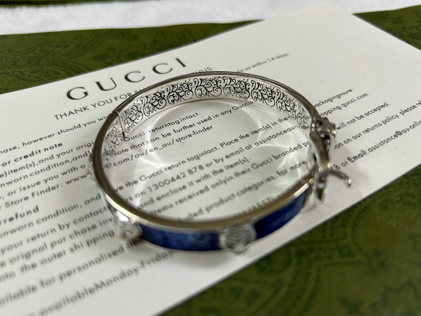 Gucci Garden Blue Bracelet