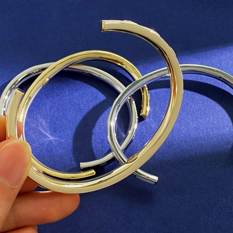18K Chanel Black & White Open Cuff Bracelet