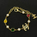 18K Chanel Color Ceystal & Diamond Bracelet