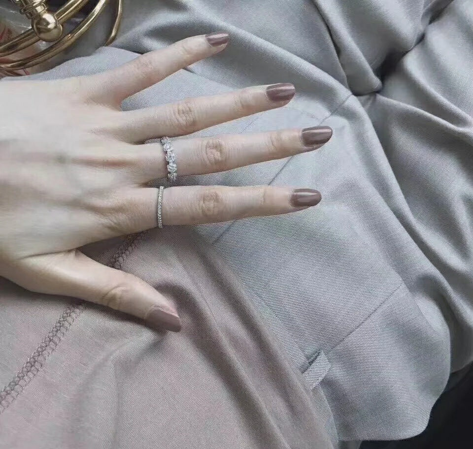 18K Van Cleef & Arpels Fleurette Wedding Diamond Ring