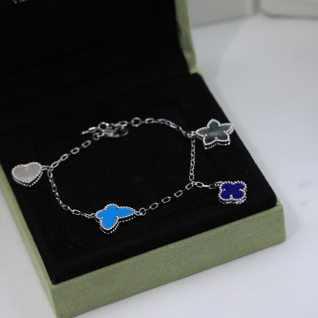 18K Van Cleef & Arpels Sweet Alhambra Four Motifs Bracelet