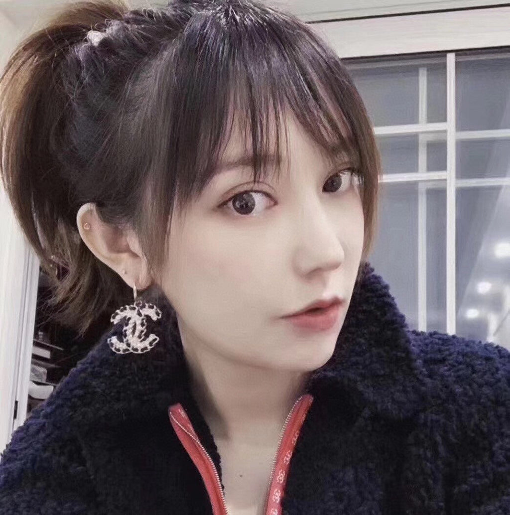 18K Chanel Leather Earrings