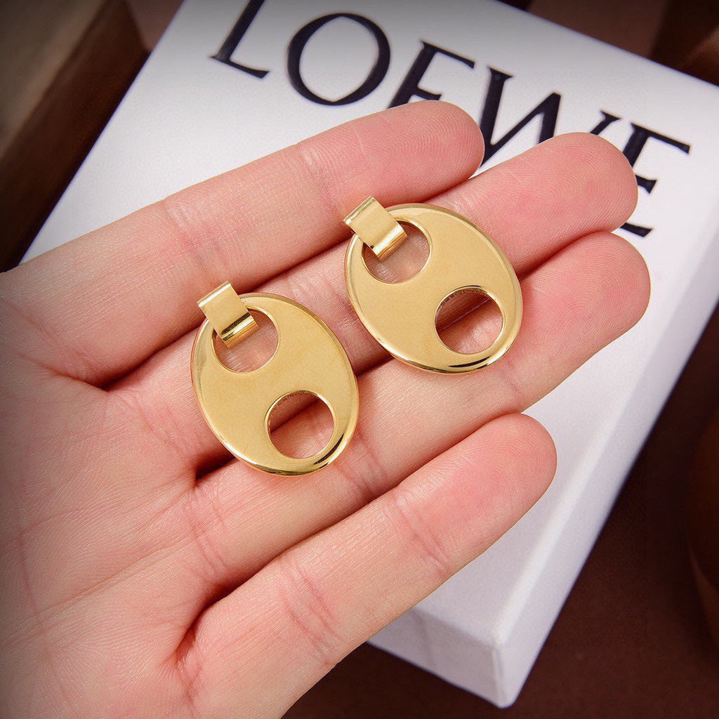 18K Loewe Anagram Earrings
