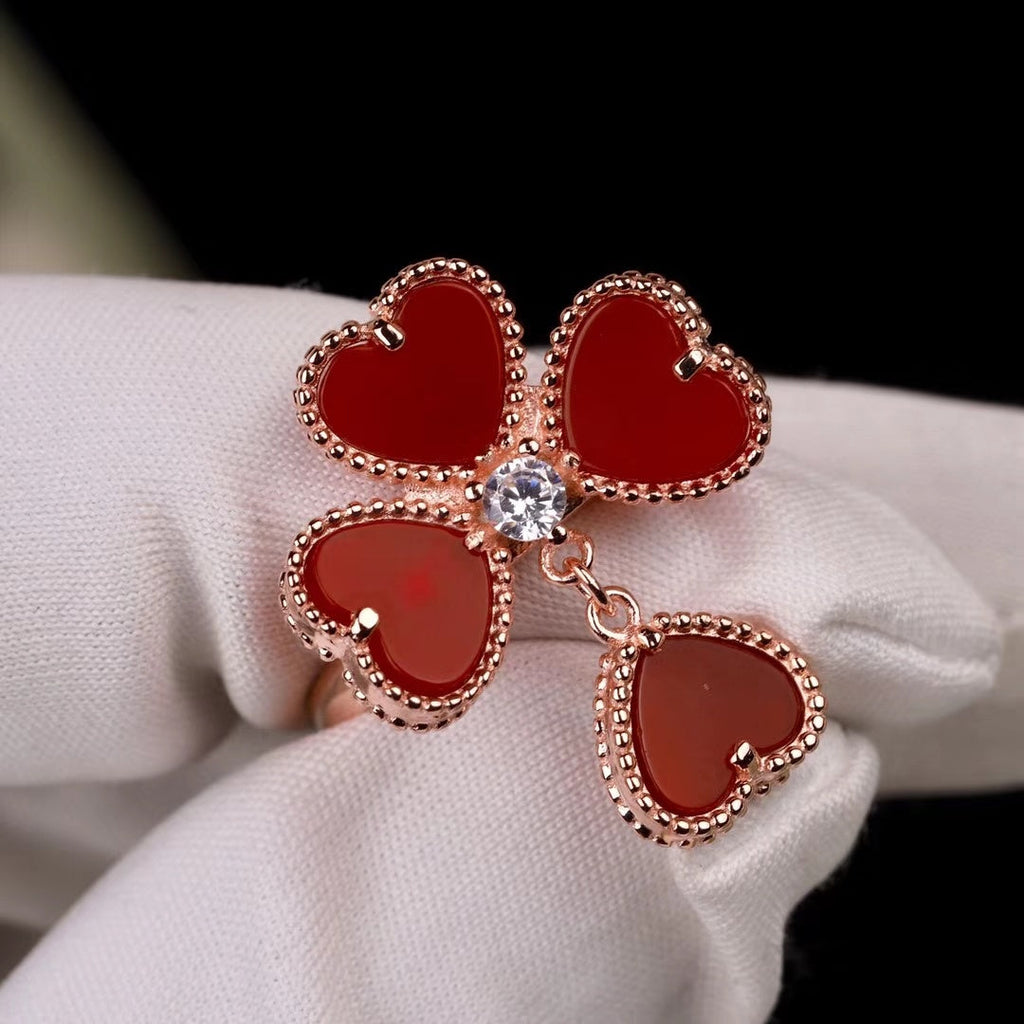 18K Van Cleef & Arpels Sweet Alhambra Effeuillage Ring