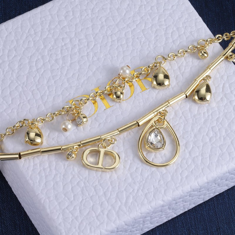 18K Dior Crystal Bracelet