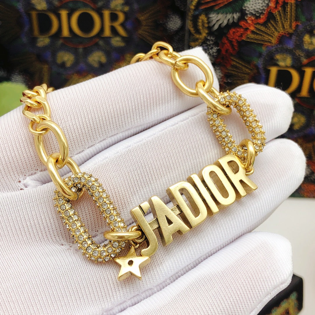 18K Dior J'adior Chain Link Bracelet