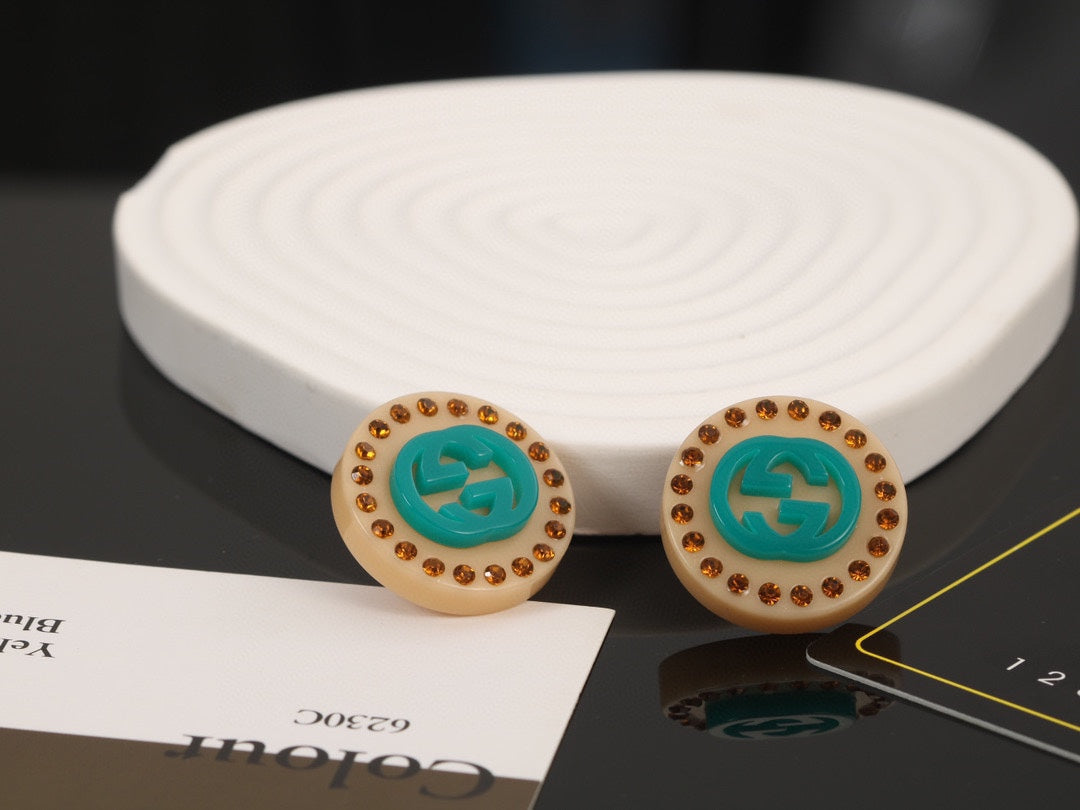 18K Gucci Resin Earrings