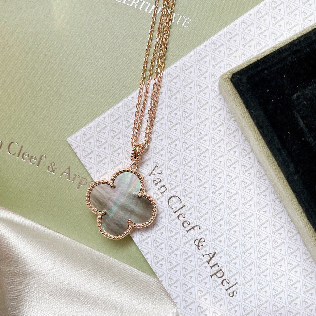18K Van Cleef & Arpels Magic Alhambra One Motif Pearl Necklace
