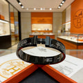 18K Clic Hermes Black Color Bracelet
