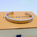 18K Louis Vuitton Monogram White Gold Bracelet