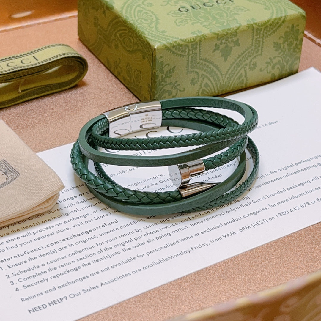 18K Gucci Anger Forrest Green Bracelet
