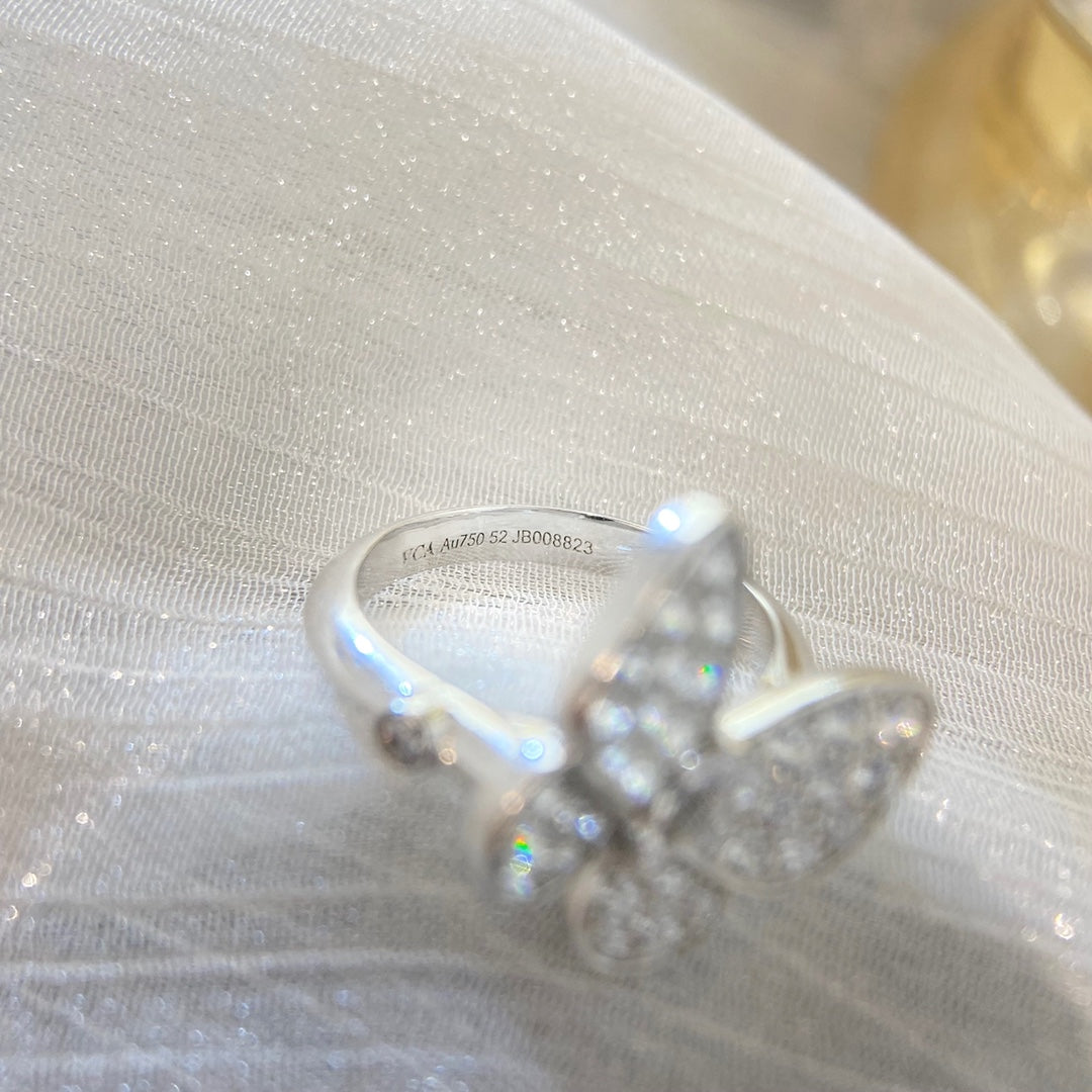 18K Van Cleef & Arpels Two Butterfly Ring
