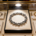 18K Gucci Anger Forest Grey Pearl Chain Bracelet